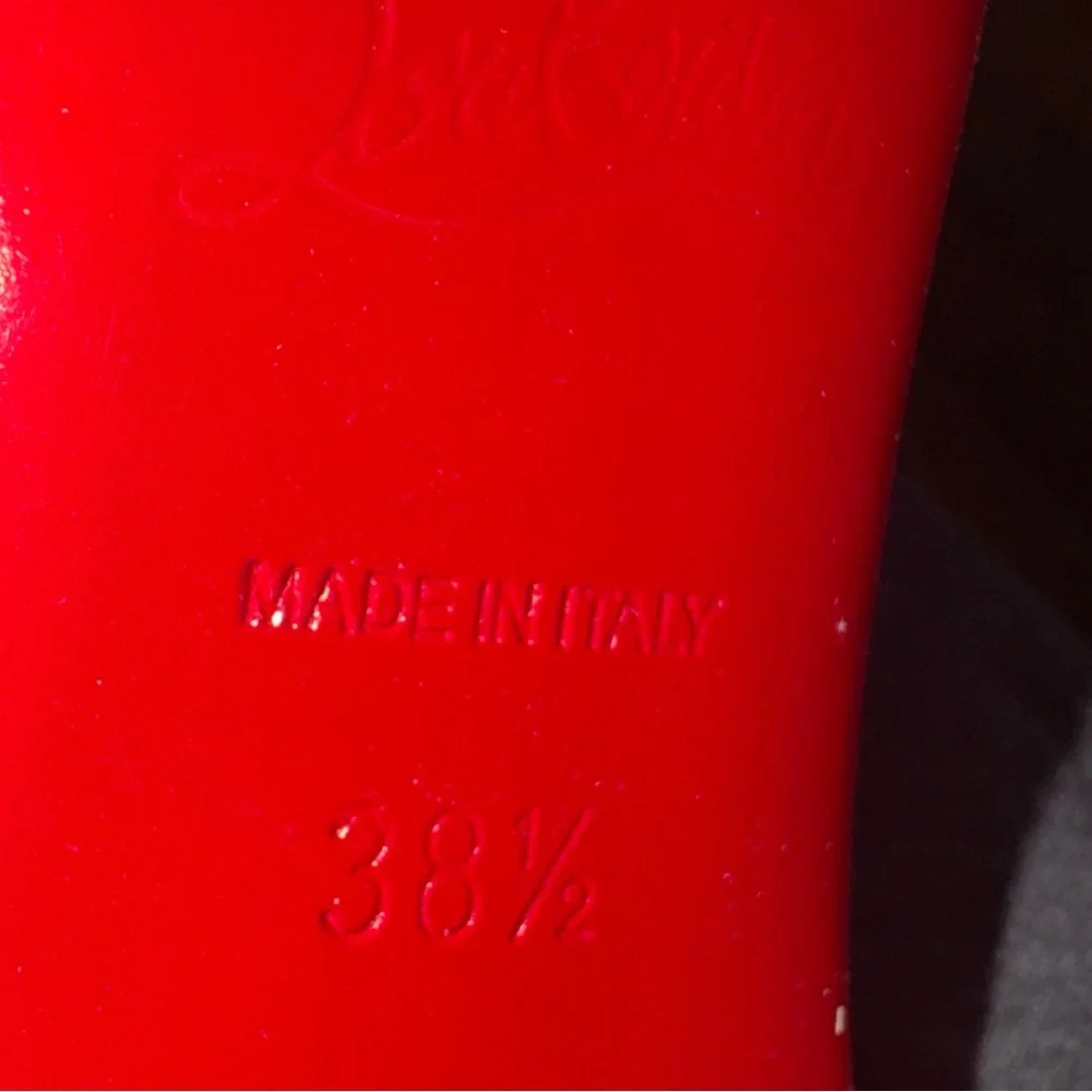 Aquarelle Kate Suede 120 Heels By Christian Louboutin. Size 38.5 Worn Once - Picture 9 of 9